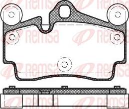 Kawe 0996 00 - Brake Pad Set, disc brake autospares.lv