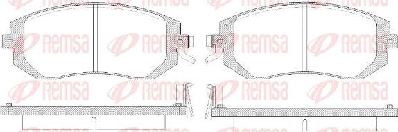 Kawe 0951 14 - Brake Pad Set, disc brake autospares.lv