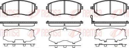 Kawe 0951 11 - Brake Pad Set, disc brake autospares.lv