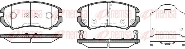 Kawe 0953 12 - Brake Pad Set, disc brake autospares.lv