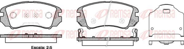 Kawe 0953 22 - Brake Pad Set, disc brake autospares.lv