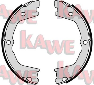 Kawe 09080 - Brake Shoe Set, parking brake autospares.lv