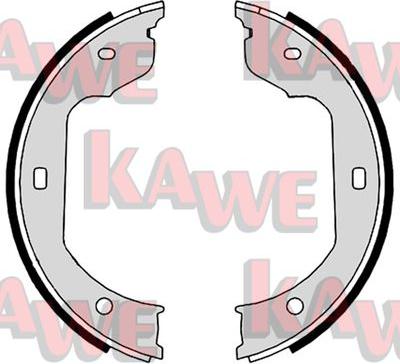 Kawe 09110 - Brake Shoe Set, parking brake autospares.lv