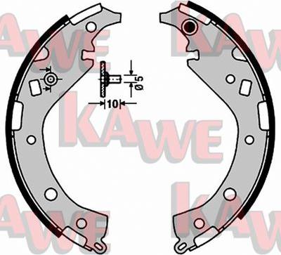 Kawe 09170 - Brake Shoe Set autospares.lv