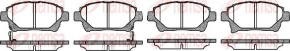 Kawe 0971 12 - Brake Pad Set, disc brake autospares.lv