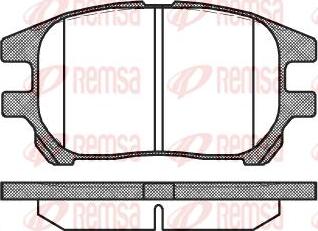 Kawe 0972 00 - Brake Pad Set, disc brake autospares.lv