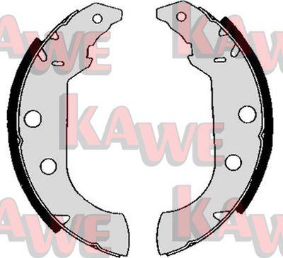 Kawe 04980 - Brake Shoe Set autospares.lv