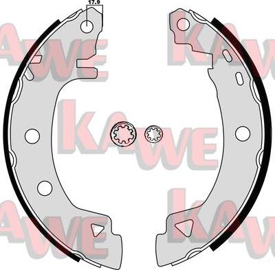 Kawe 04920B - Brake Shoe Set autospares.lv