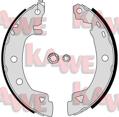 Kawe 04920 - Brake Shoe Set autospares.lv