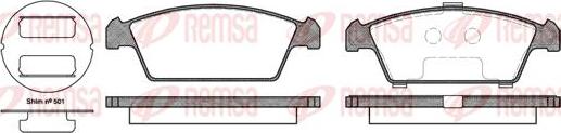 Kawe 0459 00 - Brake Pad Set, disc brake autospares.lv