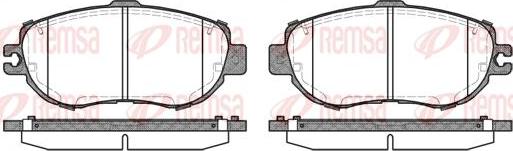 Kawe 0456 00 - Brake Pad Set, disc brake autospares.lv