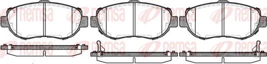 Kawe 0456 02 - Brake Pad Set, disc brake autospares.lv