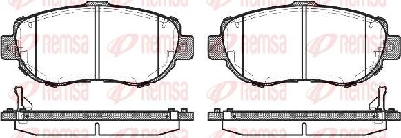 Kawe 0456 14 - Brake Pad Set, disc brake autospares.lv