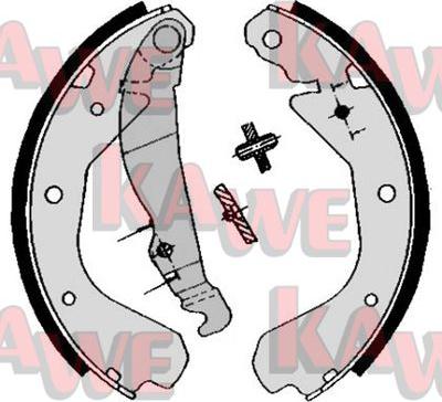 Kawe 04640 - Brake Shoe Set autospares.lv