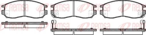 Kawe 0460 02 - Brake Pad Set, disc brake autospares.lv