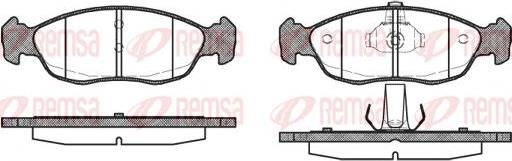 Kawe 0461 10 - Brake Pad Set, disc brake autospares.lv