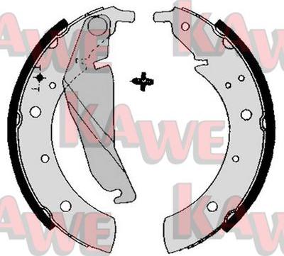 Kawe 04680 - Brake Shoe Set autospares.lv