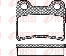 Kawe 0417 10 - Brake Pad Set, disc brake autospares.lv