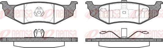 Kawe 0482 40 - Brake Pad Set, disc brake autospares.lv