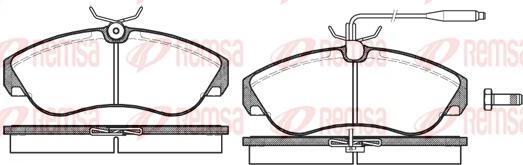 Kawe 0487 02 - Brake Pad Set, disc brake autospares.lv