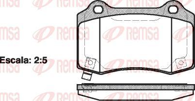 Kawe 0434 54 - Brake Pad Set, disc brake autospares.lv