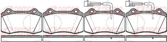 Kawe 0434 02 - Brake Pad Set, disc brake autospares.lv