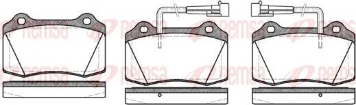 Kawe 0434 22 - Brake Pad Set, disc brake autospares.lv