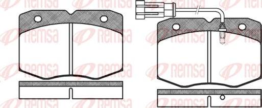 Kawe 0435 12 - Brake Pad Set, disc brake autospares.lv