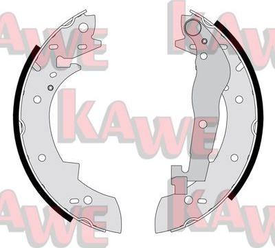 Kawe 04290 - Brake Shoe Set autospares.lv