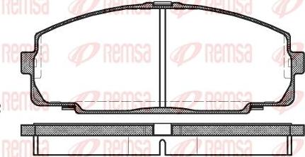 Kawe 0421 00 - Brake Pad Set, disc brake autospares.lv