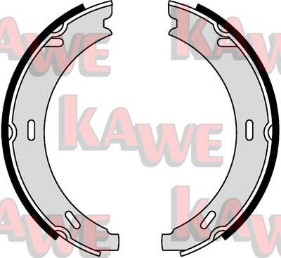 Kawe 04730 - Brake Shoe Set, parking brake autospares.lv