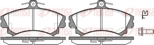 Kawe 0590 02 - Brake Pad Set, disc brake autospares.lv