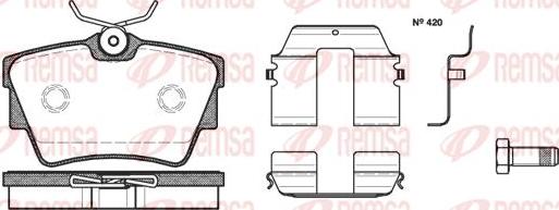 Kawe 0591 20 - Brake Pad Set, disc brake autospares.lv