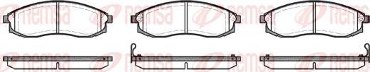 Kawe 0598 02 - Brake Pad Set, disc brake autospares.lv