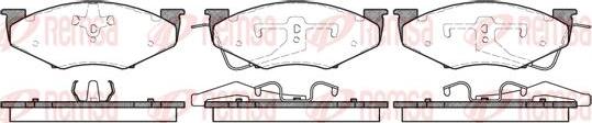 Kawe 0551 00 - Brake Pad Set, disc brake autospares.lv