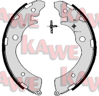 Kawe 05690 - Brake Shoe Set autospares.lv