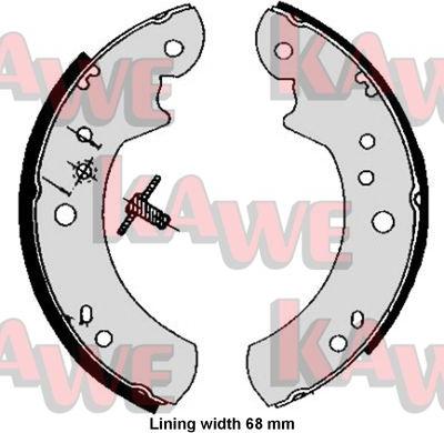 Kawe 05060 - Brake Shoe Set autospares.lv