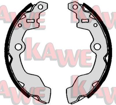 Kawe 05080 - Brake Shoe Set autospares.lv