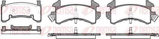 Kawe 0515 00 - Brake Pad Set, disc brake autospares.lv