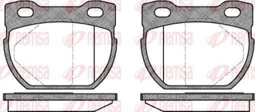 Kawe 0584 00 - Brake Pad Set, disc brake autospares.lv