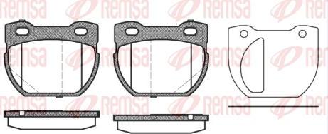 Kawe 0584 20 - Brake Pad Set, disc brake autospares.lv