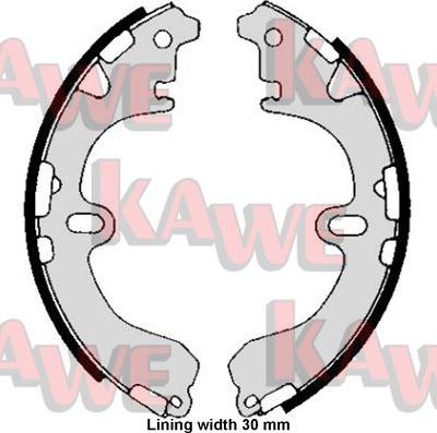 Kawe 05810 - Brake Shoe Set autospares.lv