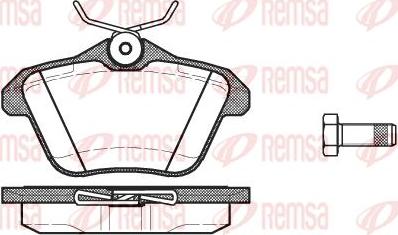 Kawe 0581 10 - Brake Pad Set, disc brake autospares.lv