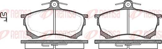 Kawe 0582 00 - Brake Pad Set, disc brake autospares.lv