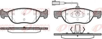 Kawe 0587 22 - Brake Pad Set, disc brake autospares.lv