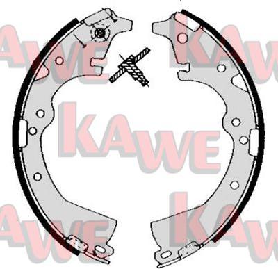 Kawe 05290 - Brake Shoe Set autospares.lv