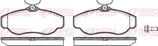 Kawe 0576 00 - Brake Pad Set, disc brake autospares.lv