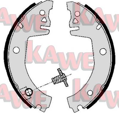 Kawe 05780 - Brake Shoe Set autospares.lv