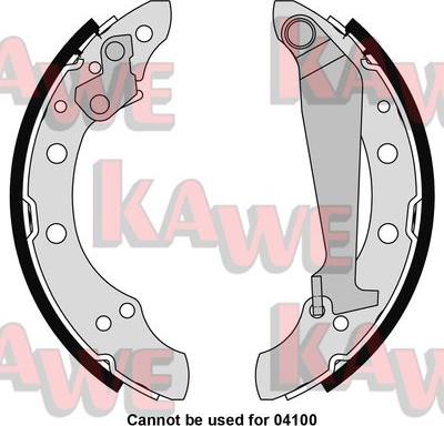 Kawe 05730 - Brake Shoe Set autospares.lv