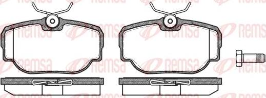 Kawe 0577 00 - Brake Pad Set, disc brake autospares.lv